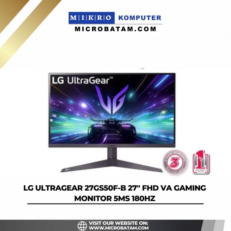 LG UltraGear 27GS50F-B 27" FHD VA Gaming Monitor 5ms 180Hz