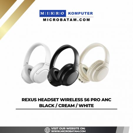 Rexus Headset Wireless S6 Pro ANC BLACK / CREAM / WHITE