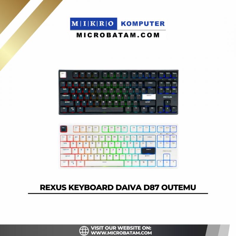 Rexus Keyboard Daiva D87 Outemu