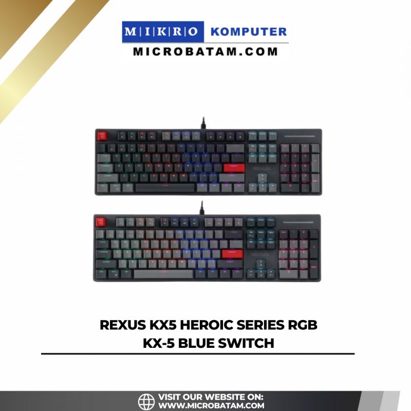 Rexus KX5 Heroic Series RGB KX-5 blue switch 