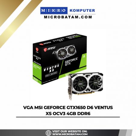 VGA MSI GeForce GTX1650 D6 VENTUS XS OCV3 4GB DDR6