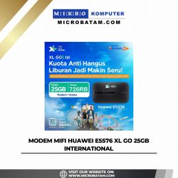 Mifi Modem Wifi 4G All Operator Huawei E5576 Free XL Go IZI 25GB - BLACK