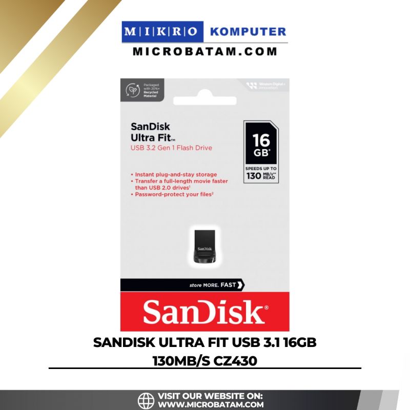 SanDisk Ultra Fit USB 3.1 16GB 130MB/s CZ430