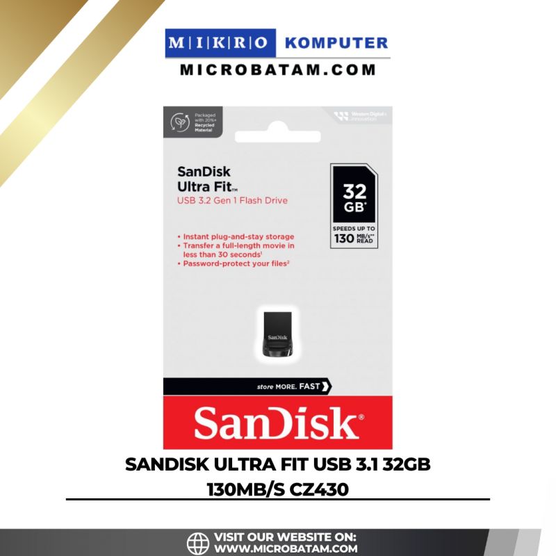 SanDisk Ultra Fit USB 3.1 32GB 130MB/s CZ430