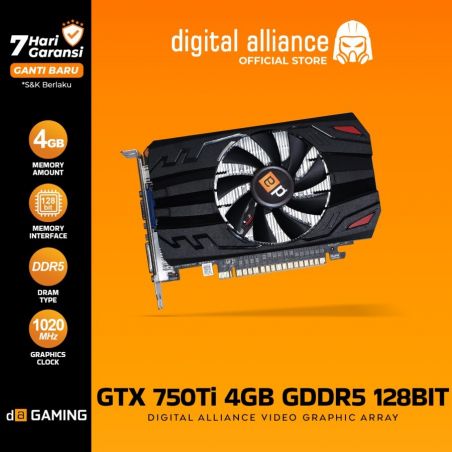 GTX 750Ti 4GB DDR5 VGA Card Digital Alliance