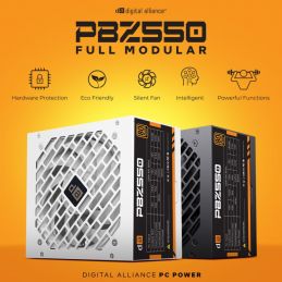 Power Supply Digital Alliance PBZ550 550W 80+ Bronze Full Modular - Putih