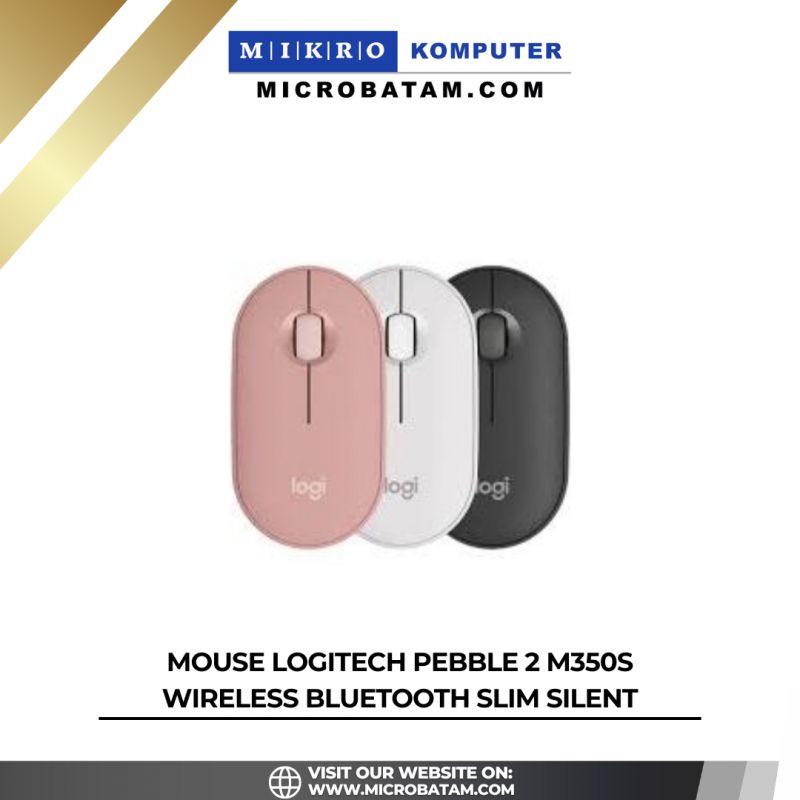 MOUSE LOGITECH PEBBLE 2 M350s WIRELESS BLUETOOTH Slim Silent