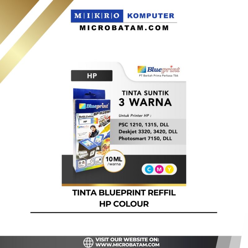 TINTA BLUEPRINT REFFIL HP COLOUR