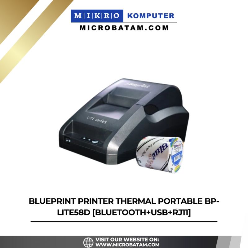 BLUEPRINT PRINTER THERMAL PORTABLE BP-LITE58D BLUETOOTH+USB+RJ11