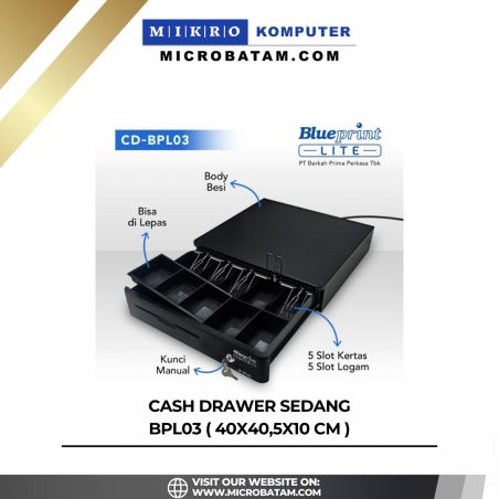 CASH DRAWER SEDANG BPL03 ( 40x40,5x10 Cm )