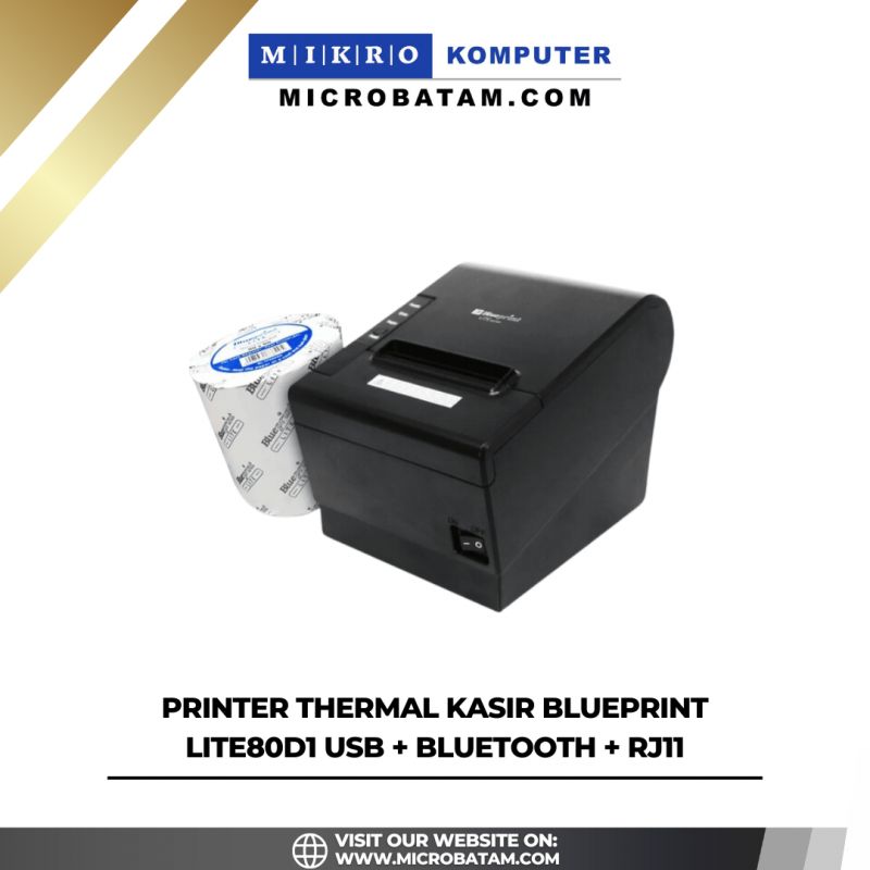 Printer Thermal Kasir BLUEPRINT Lite80D1 USB + Bluetooth + RJ11