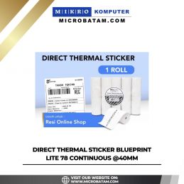 Direct Thermal Sticker BLUEPRINT Lite 78 Continuous @40mm