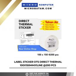 LABEL STICKER DTS DIRECT THERMAL 100x150mmx 1Line