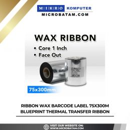 Ribbon Wax Barcode Label 75x300m BLUEPRINT Thermal Transfer Ribbon