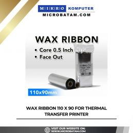 WAX RIBBON 100 X 90 FOR THERMAL TRANSFER PRINTER