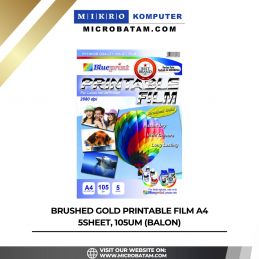 BRUSHED GOLD PRINTABLE FILM A4 5SHEET, 105um (BALON)