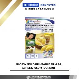 GLOSSY GOLD PRINTABLE FILM A4 5SHEET, 105um (DURIAN) 