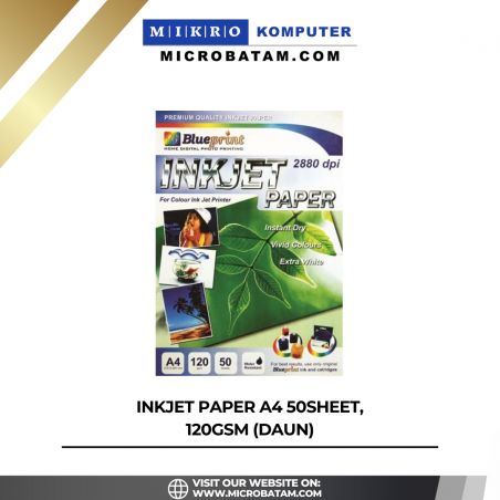 INKJET PAPER A4 50SHEET, 120gsm (DAUN)