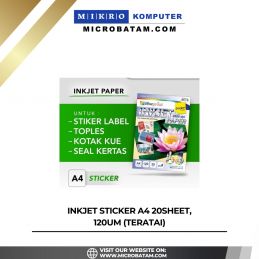 INKJET STICKER A4 20Sheet, 120um (TERATAI)