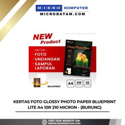 Kertas Foto Glossy Photo Paper BLUEPRINT Lite A4 10R 210 Micron - (Burung)