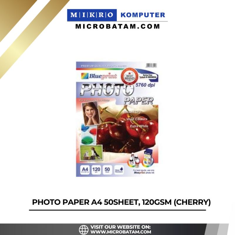 PHOTO PAPERA4 50SHEET, 120gsm (CHERRY)