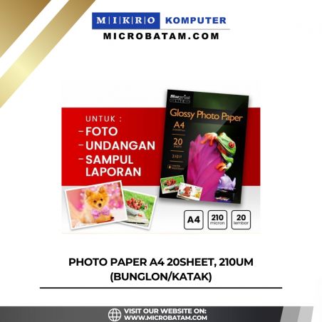 PHOTO PAPER A4 20SHEET, 210um (BUNGLON/KATAK)