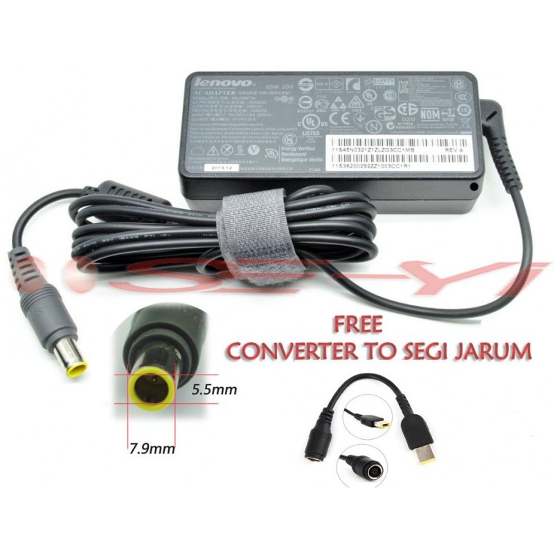 ADAPTOR LENOVO LNV3 20V 3.25A 7.9 x 5.5 ADAPTOR LENOVO LNV3 20V 3.25A 7.9 x 5.5