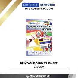 PRINTABLE CARD A3 5SHEET, 830gsm