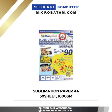 SUBLIMATION PAPER A4, 50SHEET, 100gsm