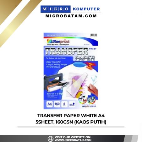 TRANSFER PAPER A4, 5SHEET,160um