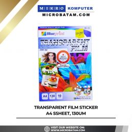 TRANSPARENT FILM STICKER A4 5SHEET, 130um