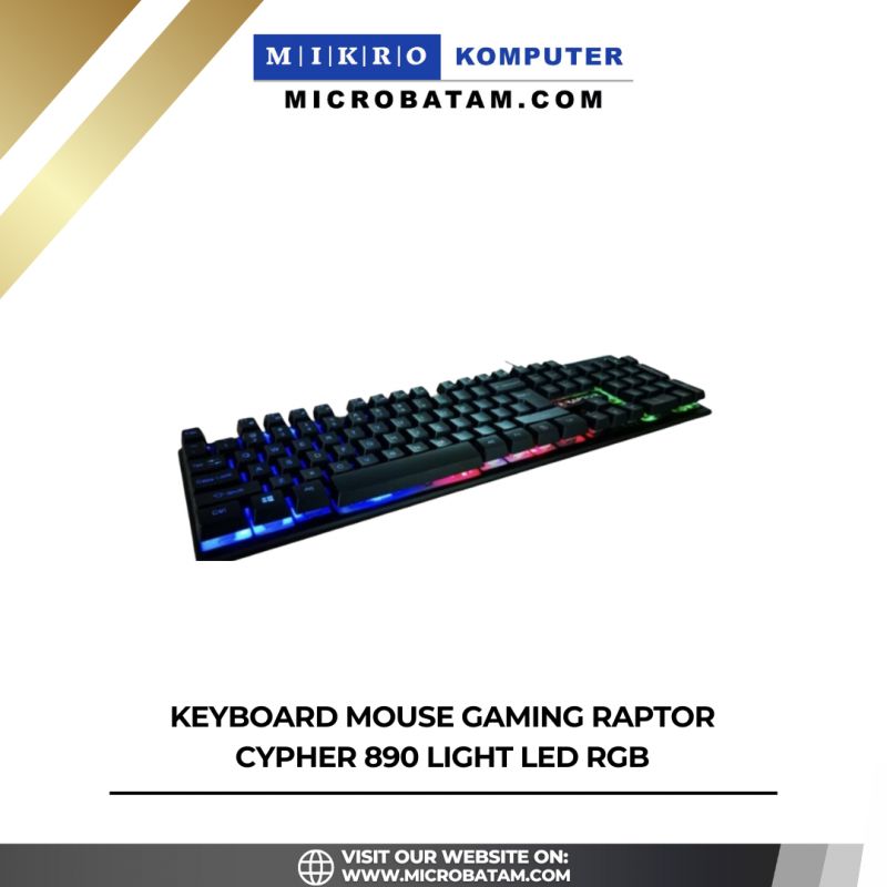 KEYBOARD MOUSE GAMING RAPTOR Cypher 890 Light LED RGB