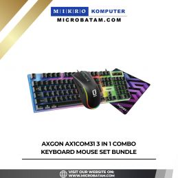 Axgon AX1COM31 3 in 1 Combo Keyboard Mouse Set Bundle