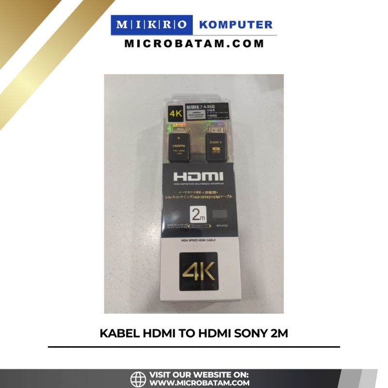 KABEL HDMI TO HDMI SONY 2M