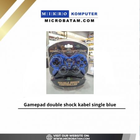 Gamepad double shock kabelsingle blue