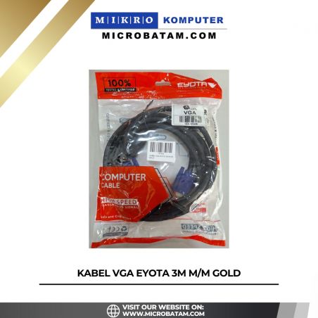 KABEL VGA EYOTA 3M M/M GOLD