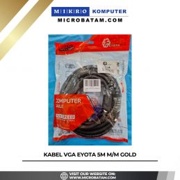 KABEL VGA EYOTA 5M M/M GOLD