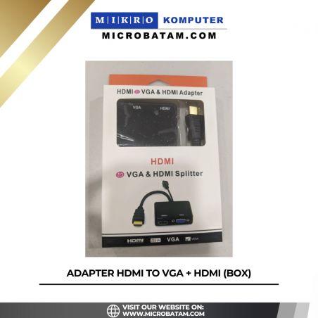 ADAPTER HDMI TO VGA + HDMI (Box)