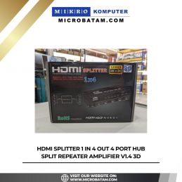 HDMI Splitter 1 In 4 Out 4 Port Hub Split Repeater Amplifier V1.4 3D