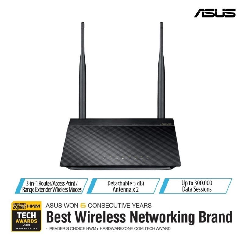 ASUS RT-N12+ Wireless N 300 Mbps Router / Repeater / Access Point WIFI