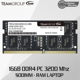 Team Elite 16GB DDR4 PC 3200 Sodimm