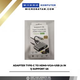 Adapter Type-C to HDMI+VgA+USB (4 in 1) Support 4K