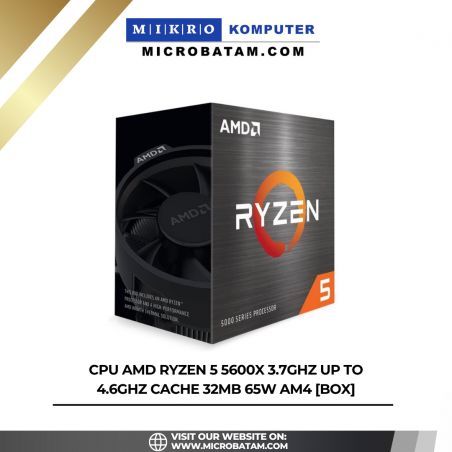 CPU AMD Ryzen 5 5600X 3.7GHz Up to 4.6GHz Cache 32MB 65W AM4 BOX