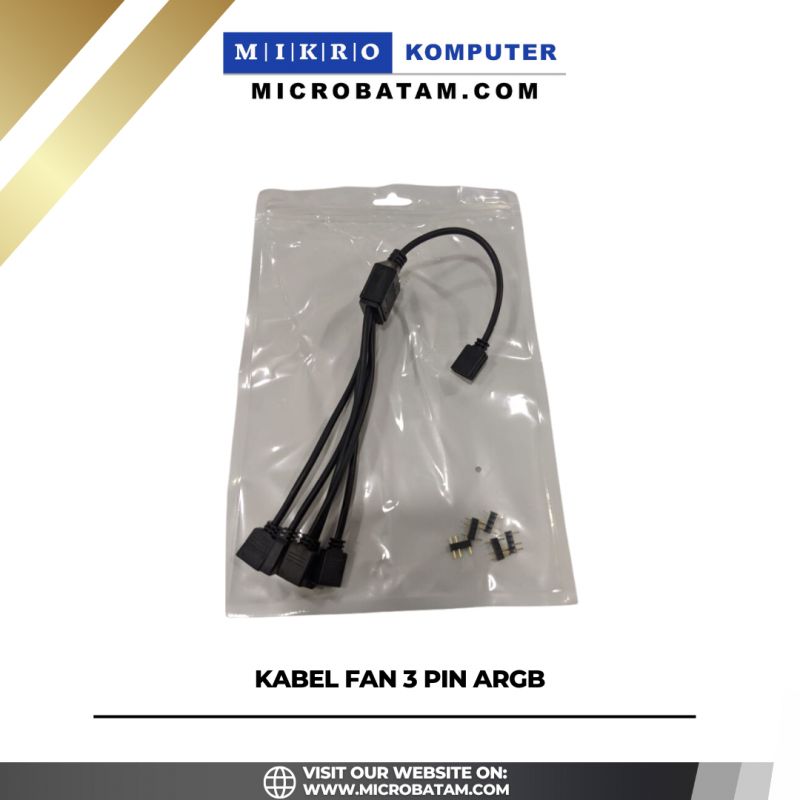 Kabel Splitter ARGB 3 Pin 5V Cabang 5 Port