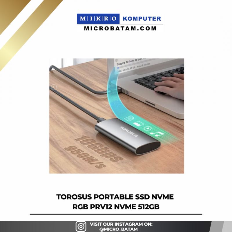 Torosus Portable SSD NVME RGB PRV12 NVME 512GB