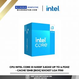 CPU Intel Core i3-14100F 3.5GHz Up to 4.7GHz - Cache 12MB BOX SOCKET LGA 1700