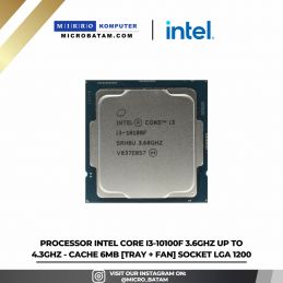 PROCESSOR INTEL CORE I3 10100F TRAY LGA 1200 TREY + FAN