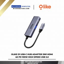 Olike D1 USB-C HUB Adapter 3in1 HDMI 4K PD 100W High Speed USB 3.0 