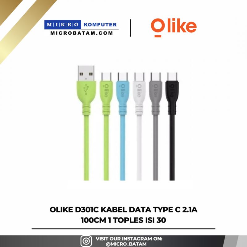 Olike D301C Kabel Data Type C 2.1A 100Cm 1 TOPLES ISI 30