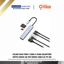 Olike DH3 7in1 1 USB-C HUB Adapter With HDMI 4K PD 100W USB 3.0 TF SD